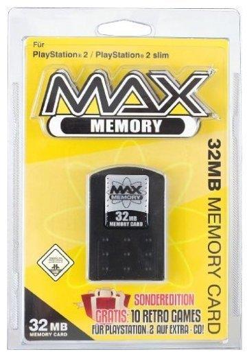 Datel DA543842 32MB Memory CARD + 10 Retro Games