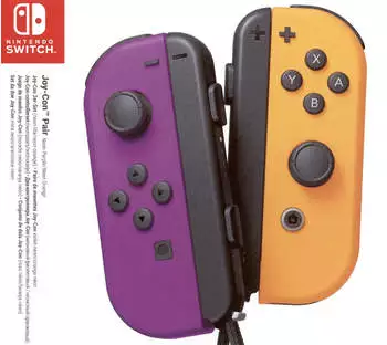 Nintendo Switch Joy-Con 2er-Set neon-lila/neon-orange – Vielseitige Steuerungsmöglichkeiten