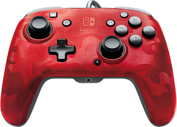 Performance Designed Products PDP Nintendo Switch Faceoff Deluxe+ Audio Wired Controller (Red Camo)
