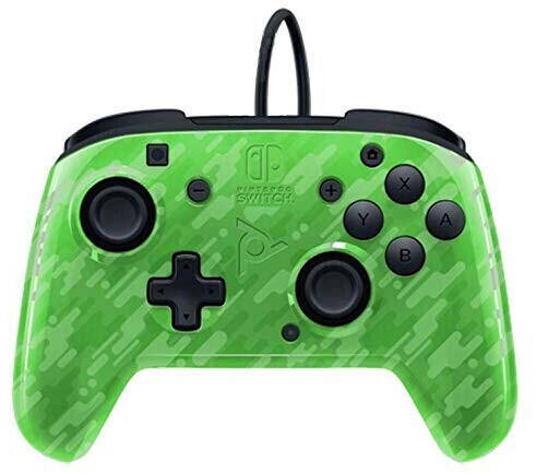 PDP Nintendo Switch Faceoff Deluxe+ Audio Wired Controller (Camouflage Green)
