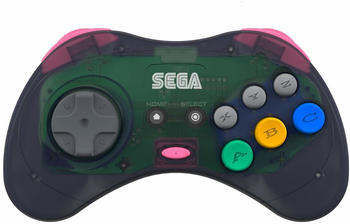 Retro Bit Sega Saturn 8-Button Arcade Pad 2.4GHz Wireless grau