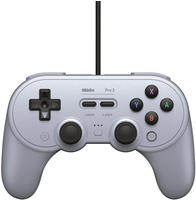 8BitDo Pro 2 USB Gamepad f&uuml;r Windows & Switch, Grey Edition