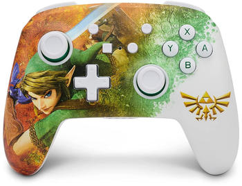 PowerA Nintendo Switch Enhanced Wireless Controller - The Legend of Zelda - Link Watercolor