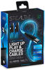 Stealth USB-Kabel »USB Kabel Doppelpack (2x 2m) Play&Charge mit LED...