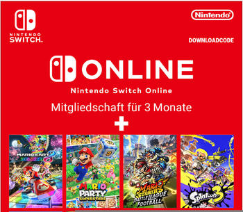 Nintendo Switch Online Mitgliedschaft für 3 Monate + Wähle eine Download-Vollversion