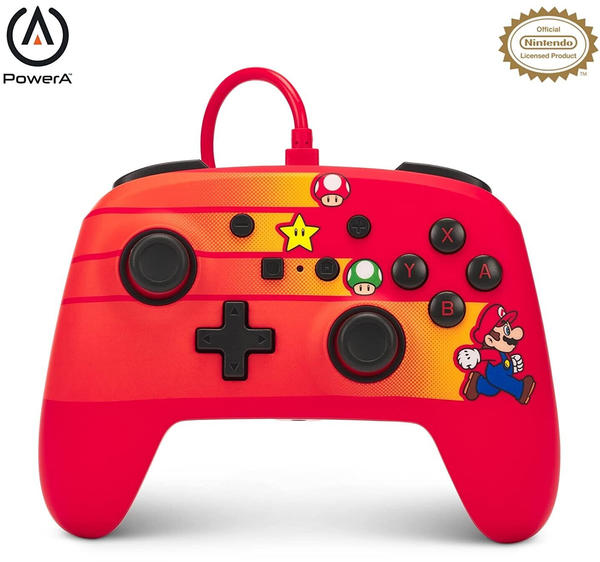PowerA Nintendo Switch Enhanced Wired Controller (Super Mario - Speedster Mario)