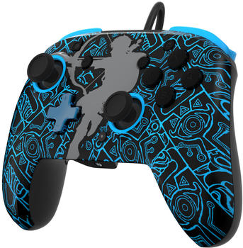 PDP Switch Rematch Wired Controller - The Legend of Zelda: Sheikah Shoot Glow