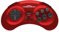 SEGA Mega Drive 2.4G Wireless - Crimson Red - Wireless Controller - MAC