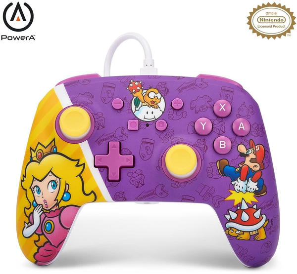 PowerA Nintendo Switch Enhanced Wired Controller (Super Mario: Princess Peach Battle)