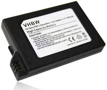 vhbw PSP Li-Ion Akku für Sony PSP-2001 PSP-2002 PSP-3001 PSP-3002 3,7V 1200mAh