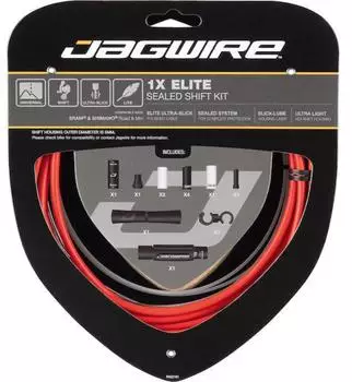 Jagwire 1X Elite Sealed Stealth Schaltzugset rot 2021 Schaltzüge & -hüllen