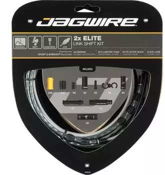 Jagwire 2X Elite Link Schaltzugset für SRAM/Shimano grau 2021 Schaltzüge & -hüllen