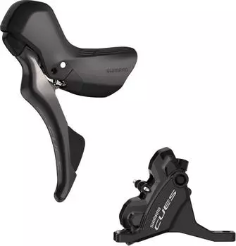 Shimano Cues St-u6030 2x Vorderradbremse One Size Black