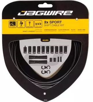 Jagwire 2x Sport Shift Schaltzug-Set, schwarz (CA4676)