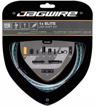 Jagwire Road & Mountain Elite Link 1x Ltd. Schaltzugset, celeste