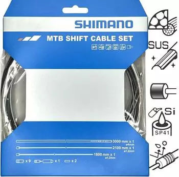 Shimano Schaltzug-Set MTB Edelstahl schwarz (OT-41)