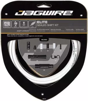 Jagwire Elite Kabel und Ummantelungen, wei&szlig;, Unisex (SCK001)