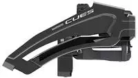 Shimano EFDU8010LX3, Shimano CUES Umwerfer FD-U8010 2-/10-/11-fach Low Clamp /
