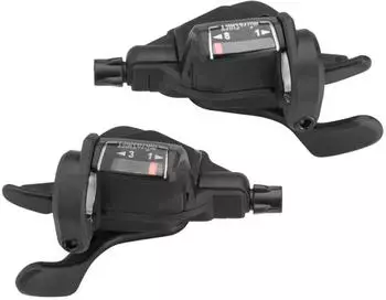 MicroShift Mezzo Thumb-Tap Schalterset 8-fach Triple, Shimano-kompatibel (MSH-TS39-8)