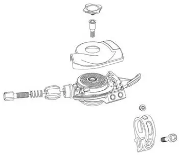 SRAM GX Eagle Trigger-Schalthebel Gehäuse-Kit, rechts (11.7018.071.000)