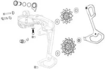 SRAM Apex XPLR AXS Schaltwerk Innenk&auml;fig (11.7518.093.016)