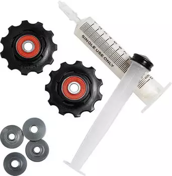 SRAM Ceramic 11s Schaltr&ouml;llchen-Set, schwarz/silber (11.7518.066.000)