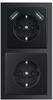 Busch-Jaeger 2x USB-Set schwarz matt: 2x 20 EUCB2USB-885 2x USB-Steckdose + 1x