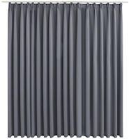 vidaXL Verdunkelungsvorhang mit Haken Grau 290 x 245 cm