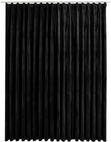 vidaXL Verdunkelungsvorhang mit Haken Samt Schwarz 290 x 245 cm