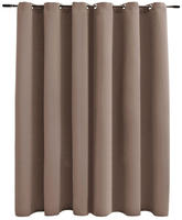 vidaXL Verdunkelungsvorhang mit Metall&ouml;sen Taupe 290 x 245 cm
