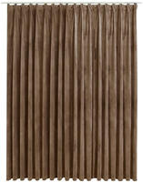 vidaXL Verdunkelungsvorhang mit Haken Samt Beige 290 x 245 cm