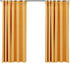 vidaXL Verdunkelungsvorhänge Haken Leinenoptik 2 Stk. Gelb 140x175 cm (321196)