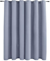 vidaXL Verdunkelungsvorhang mit Metall&ouml;sen Grau 290 x 245 cm