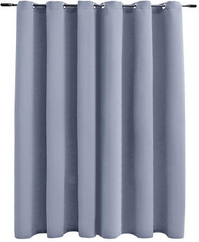 vidaXL Verdunkelungsvorhang mit Metall&ouml;sen Grau 290 x 245 cm (134429)