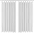 vidaXL Vorhänge Gardinen aus Satin 2-teilig 140 x 225 cm Weiß (130360)