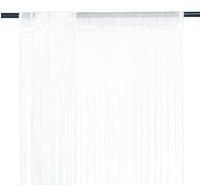 vidaXL Fadenvorhang 2 Stk.100 x 250 cm Wei&szlig;