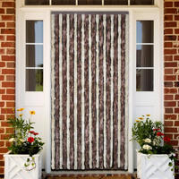 vidaXL Insektenschutz-Vorhang Beige und Hellbraun 100x220 cm Chenille