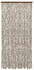 vidaXL Insektenschutz-Vorhang Taupe und Weiß 90x220 cm Chenille (325461)