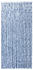 vidaXL Insektenschutz-Vorhang Blau Weiß Silbern 100x220cm Chenille (284275)