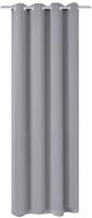 vidaXL Verdunkelungsvorhang mit Metall&ouml;sen 270 x 245 cm Grau