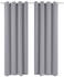 vidaXL Verdunkelungsvorhang mit Metallösen 270 x 245 cm Grau (132206)