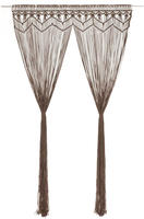 vidaXL Makramee Vorhang Taupe 140x240 cm Baumwolle