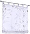 Kutti Raffrollo Schlaufenrollo Bonnie weiß, transparent, grau Bedruckt, Raffgardine für Gardinenstange, Breite 45 x Höhe 140 cm