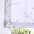 Kutti Raffrollo Schlaufenrollo Bonnie weiß, transparent, grau Bedruckt, Raffgardine für Gardinenstange, Breite 45 x Höhe 140 cm