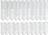 Startex 2er Set Bistrogardine Blumen 30/50x160 cm (2342) weiß