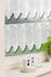 Startex 2er Set Bistrogardine Blumen 30/50x160 cm (2342) weiß