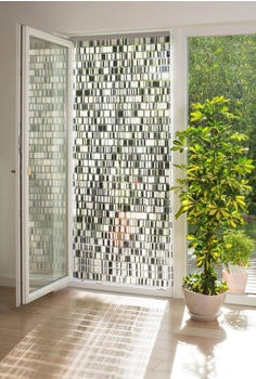 Conacord Deko-Vorhang Tube schwarz-grau-beige 90x200 cm (691351162)