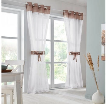 my home Villars 140x175cm 2 Stk. taupe my home Villars 140x175cm 2 Stk. taupe