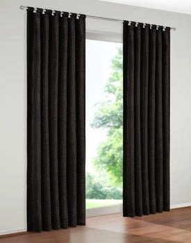 Wirth Warnow 132x225cm Schlaufen schwarz