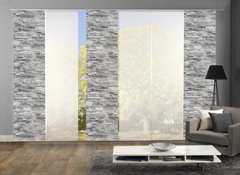Home Wohnideen Wallis 60x245cm 6 Stk. anthrazit Home Wohnideen Wallis 60x245cm 6 Stk. anthrazit